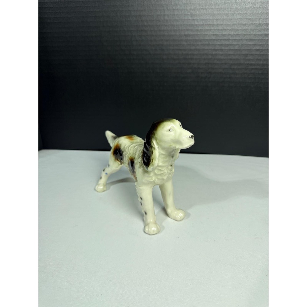 Vintage Wales Bone China English Springer Spaniel Figurine‎ Made in Japan Decor